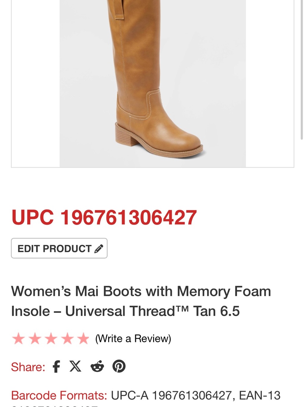 Universal Thread Women's Tall Pull-On Over-the-Knee Boot in Tan nbe - Picture 2 of 5